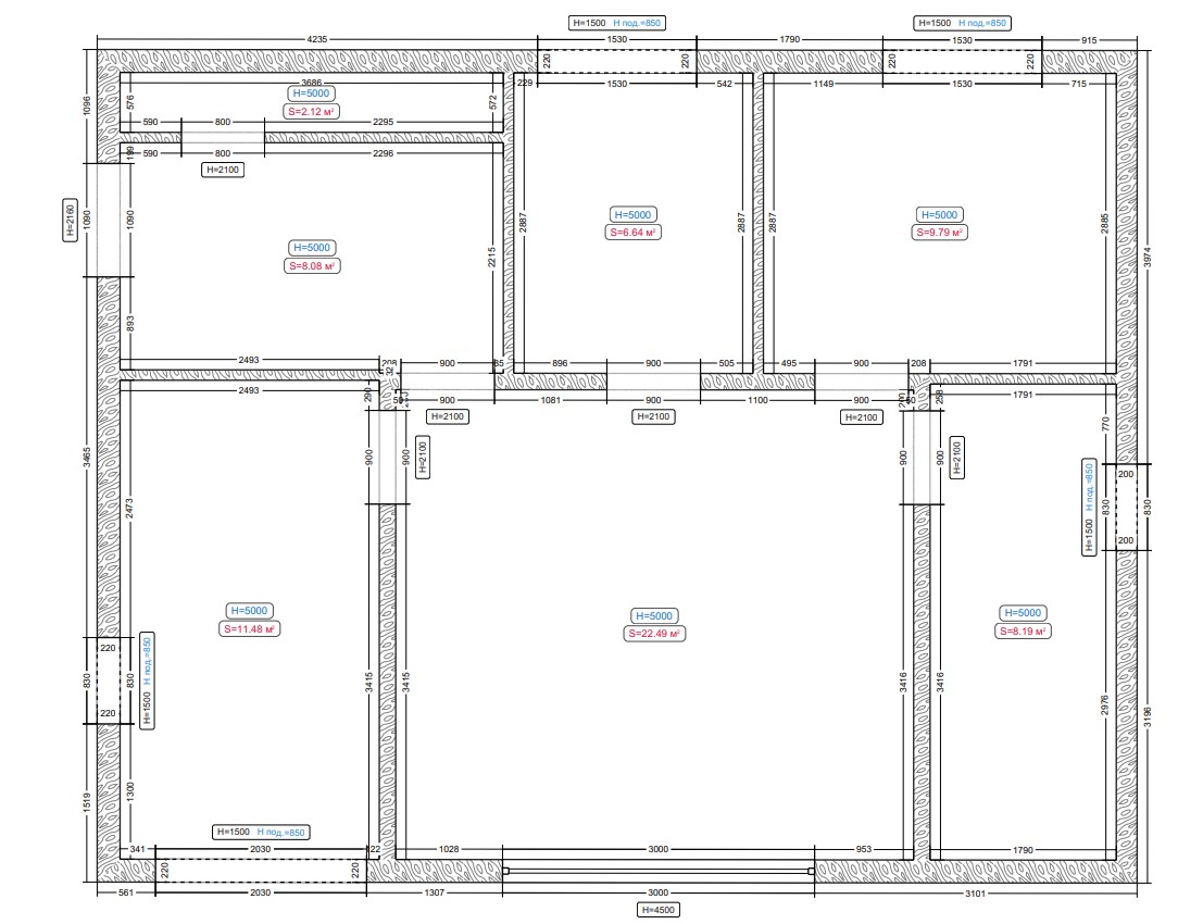 Проект "Дом 80 с эркером с перегородками" - изображение 6