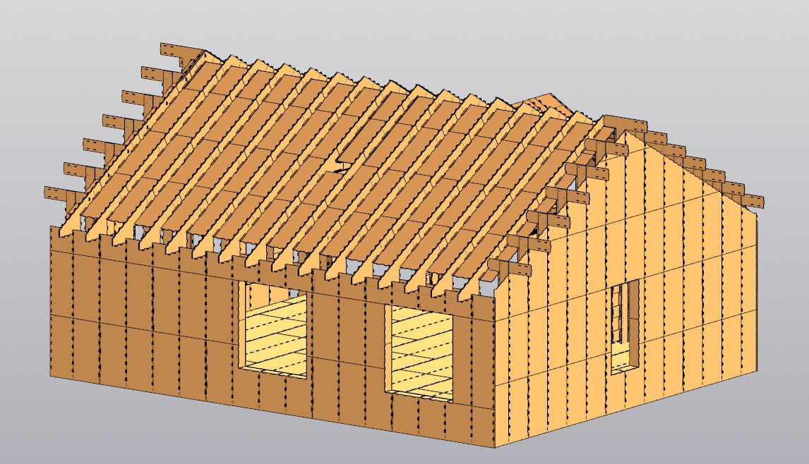 Проект "Дом 80 с эркером с перегородками" - изображение 3