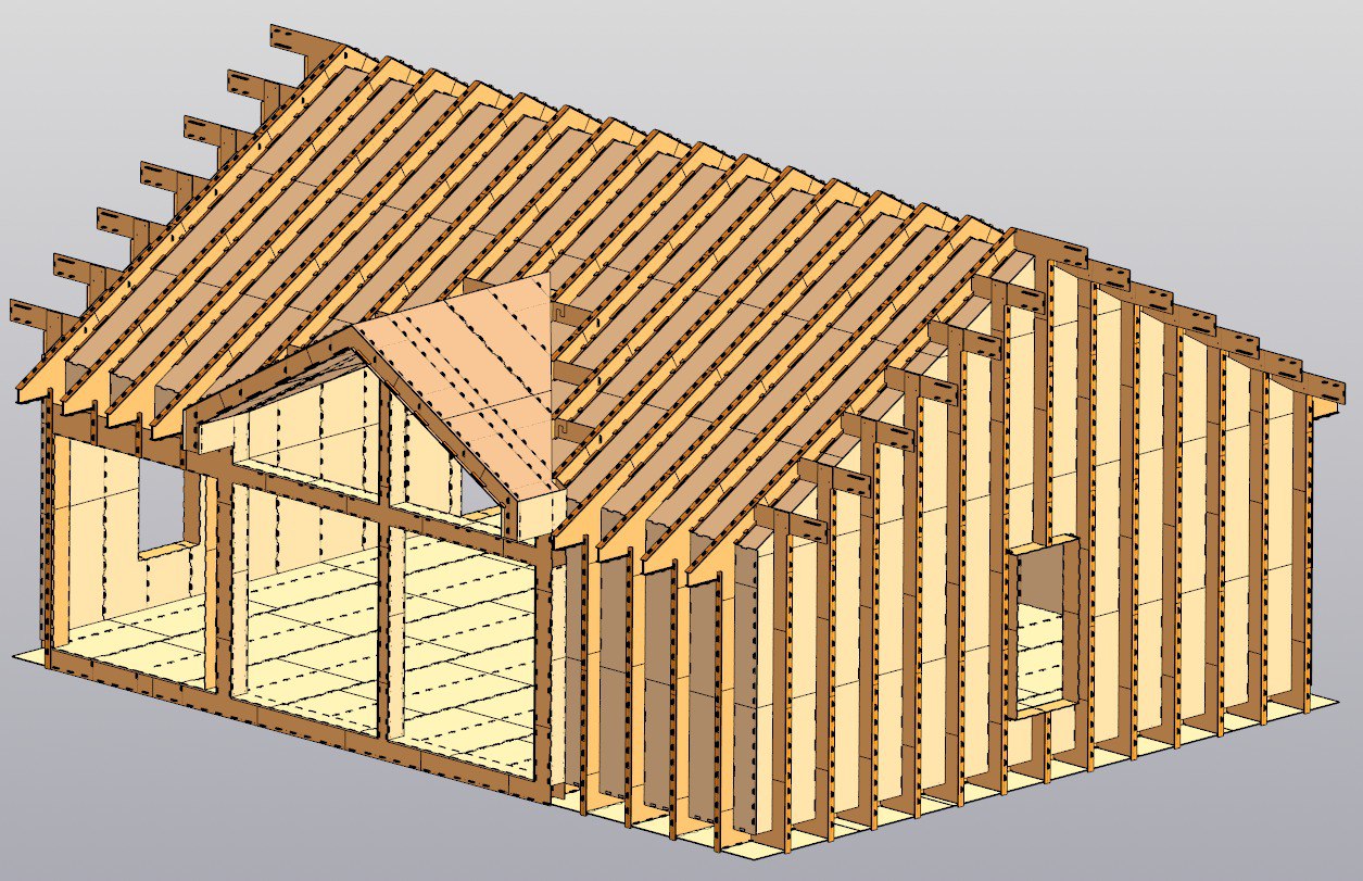 Проект "Дом 80" с эркером без перегородок - изображение 2
